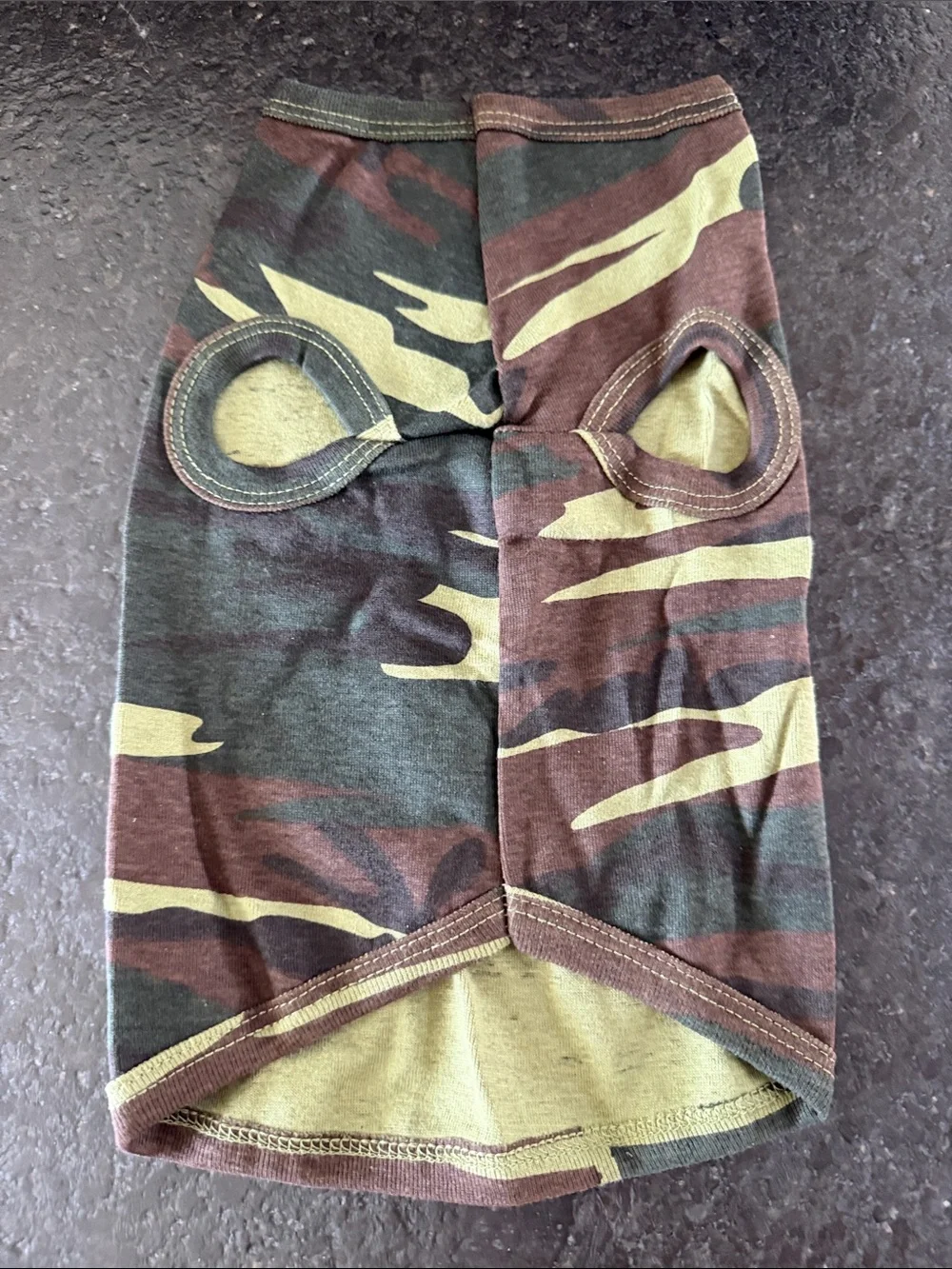 Dog Camo Shirt - Green/Brown